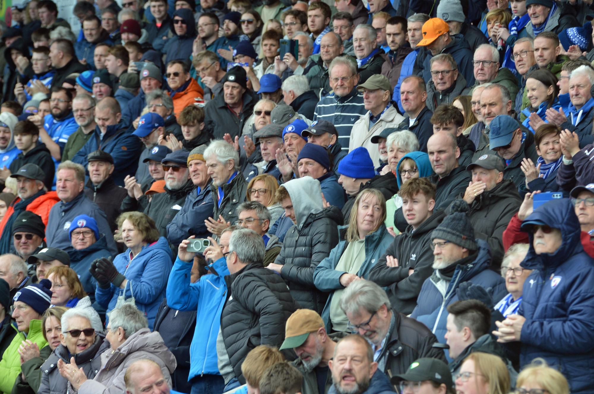 Pictures show fans cheering on Chesterfield FC on a frustrating day for ...