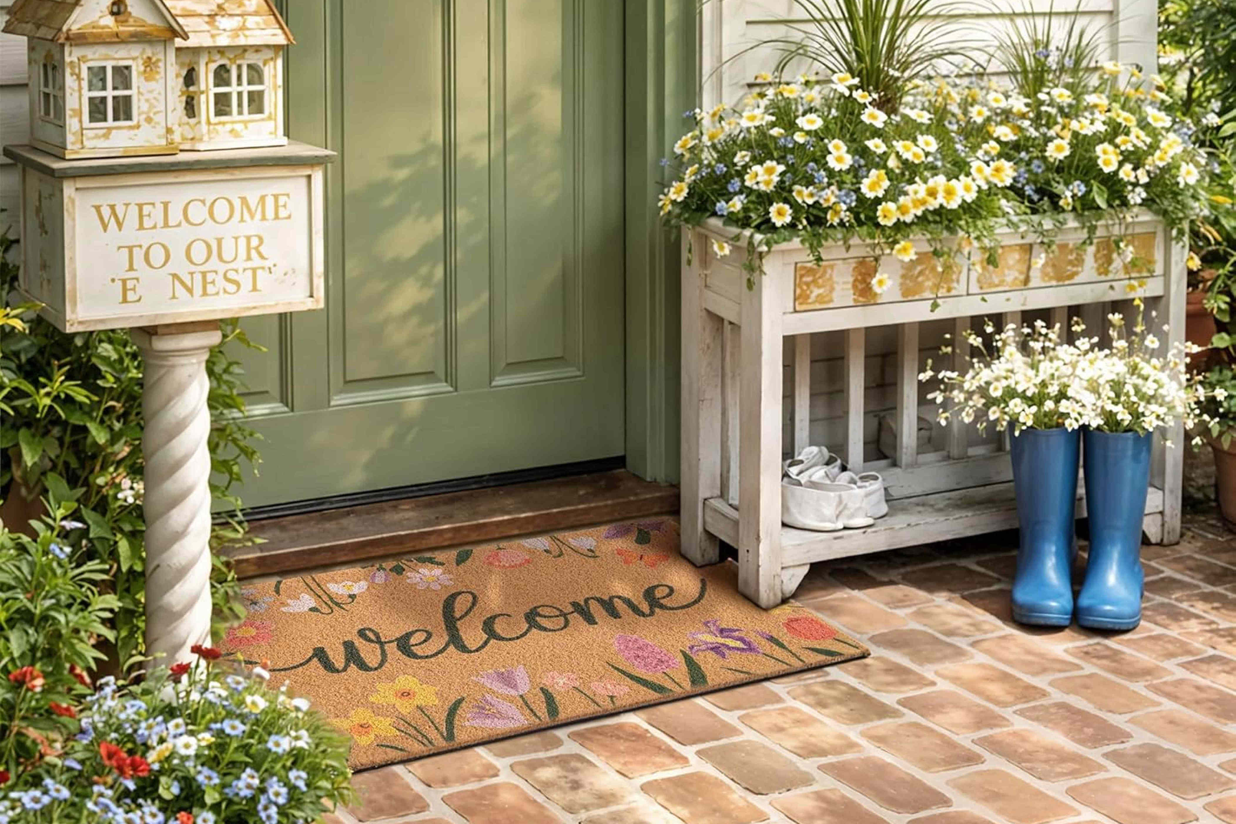 15 spring-inspired doormats that will (literally) stop guests in their