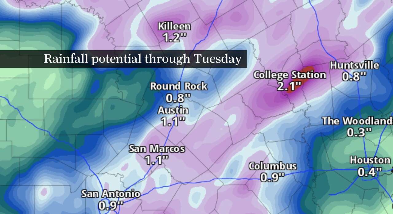 Austin storms return midweek with heavy rain possible, heat builds by ...