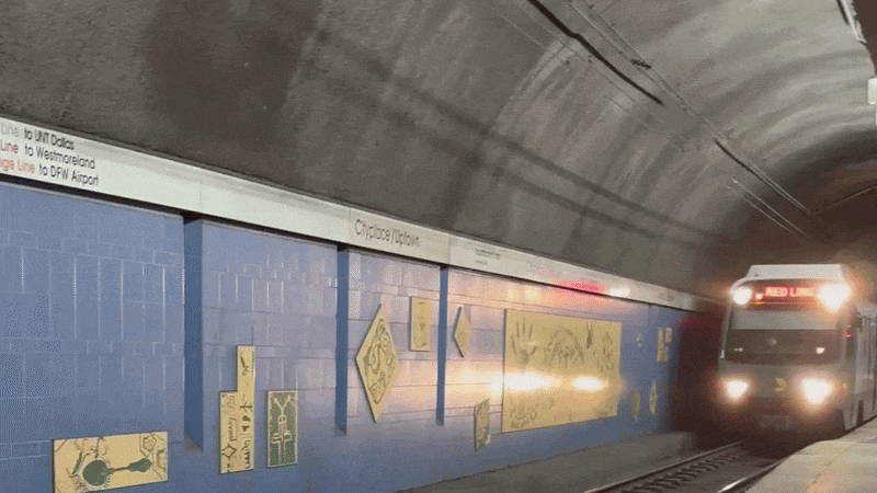 Dallas has the state's only subway station