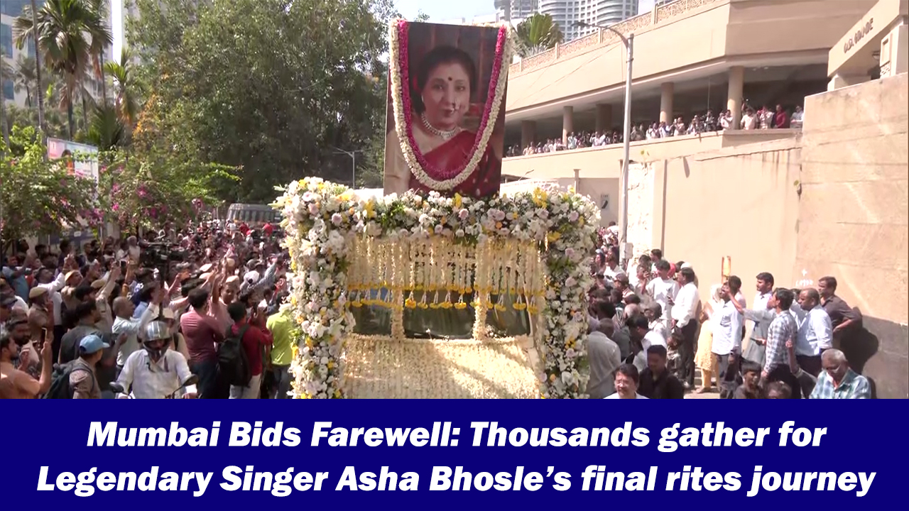 Mumbai bids farewell: Thousands gather for legendary singer Asha Bhosle ...