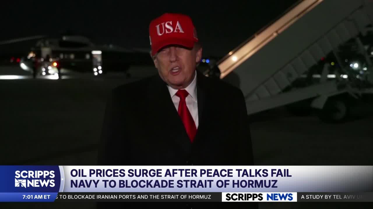 Oil prices surge after Trump orders blockade of Strait of Hormuz