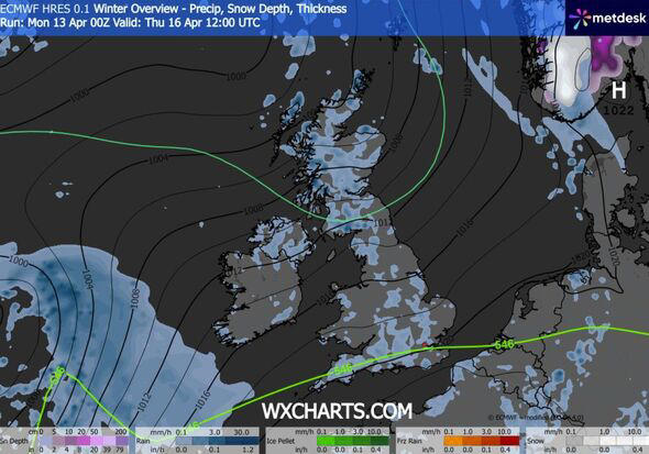UK weather maps turn yellow and show exact date 20C mini-heatwave ...