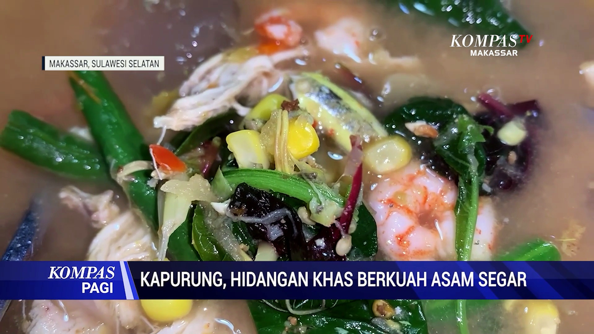 Kapurung, hidangan khas berkuah asam segar yang populer di Makassar