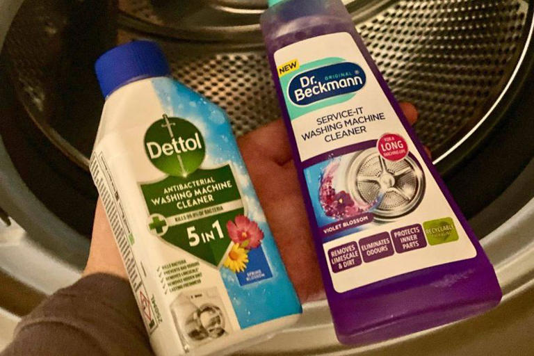 I used Dettol and Dr. Beckmann on my dirty washing machine – one ...