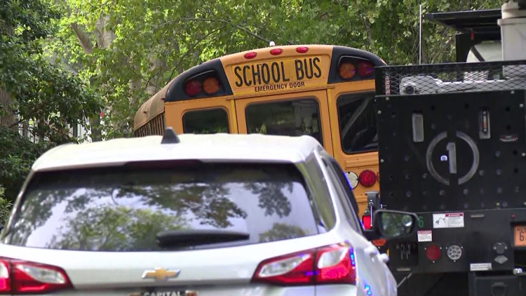 School bus driver hospitalized after crashing into tree in south Charlotte