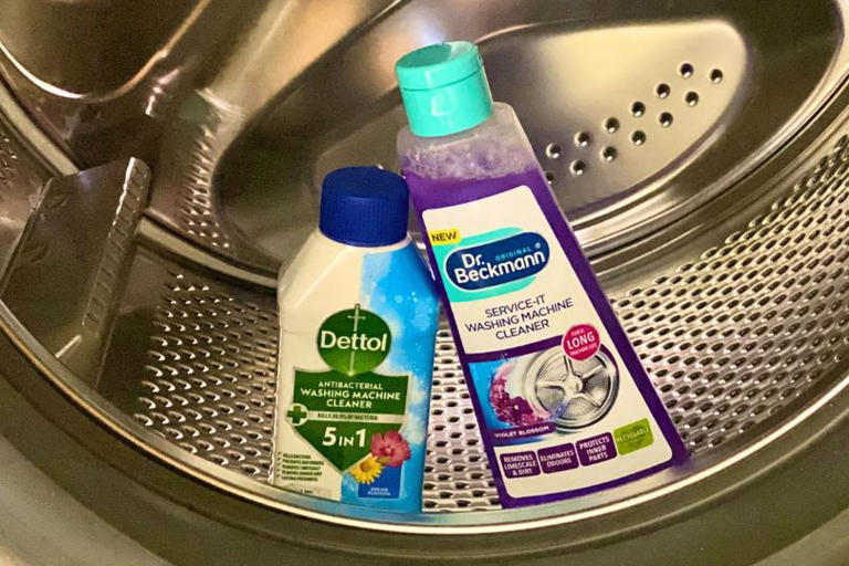 I used Dettol and Dr. Beckmann on my dirty washing machine – one ...