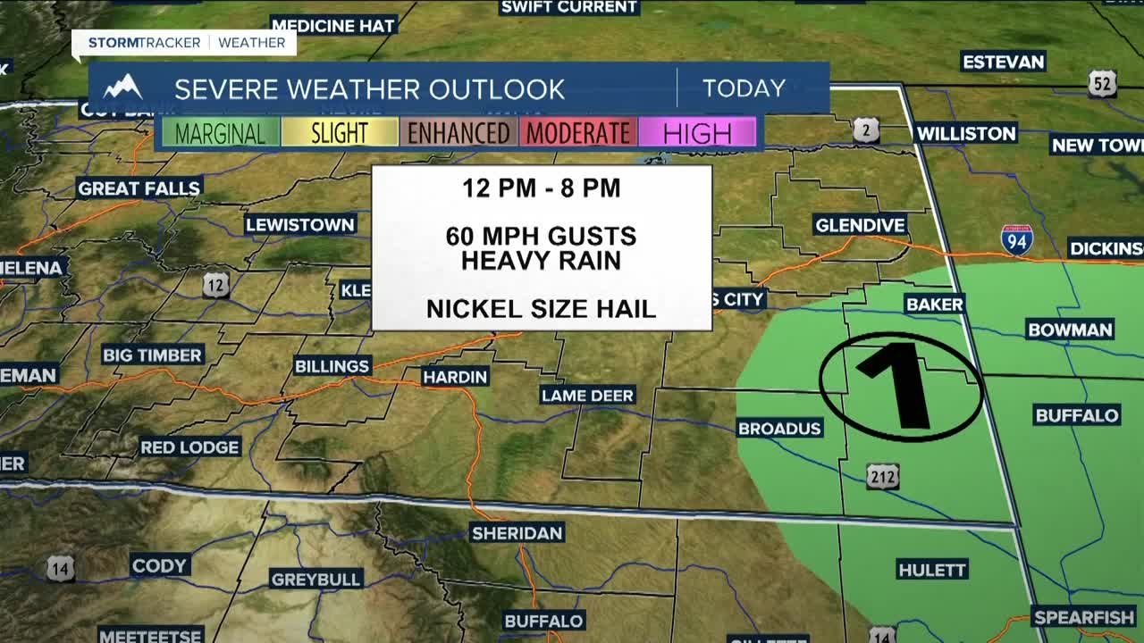 Q2 Billings area weather: A chance for thunderstorms on Monday