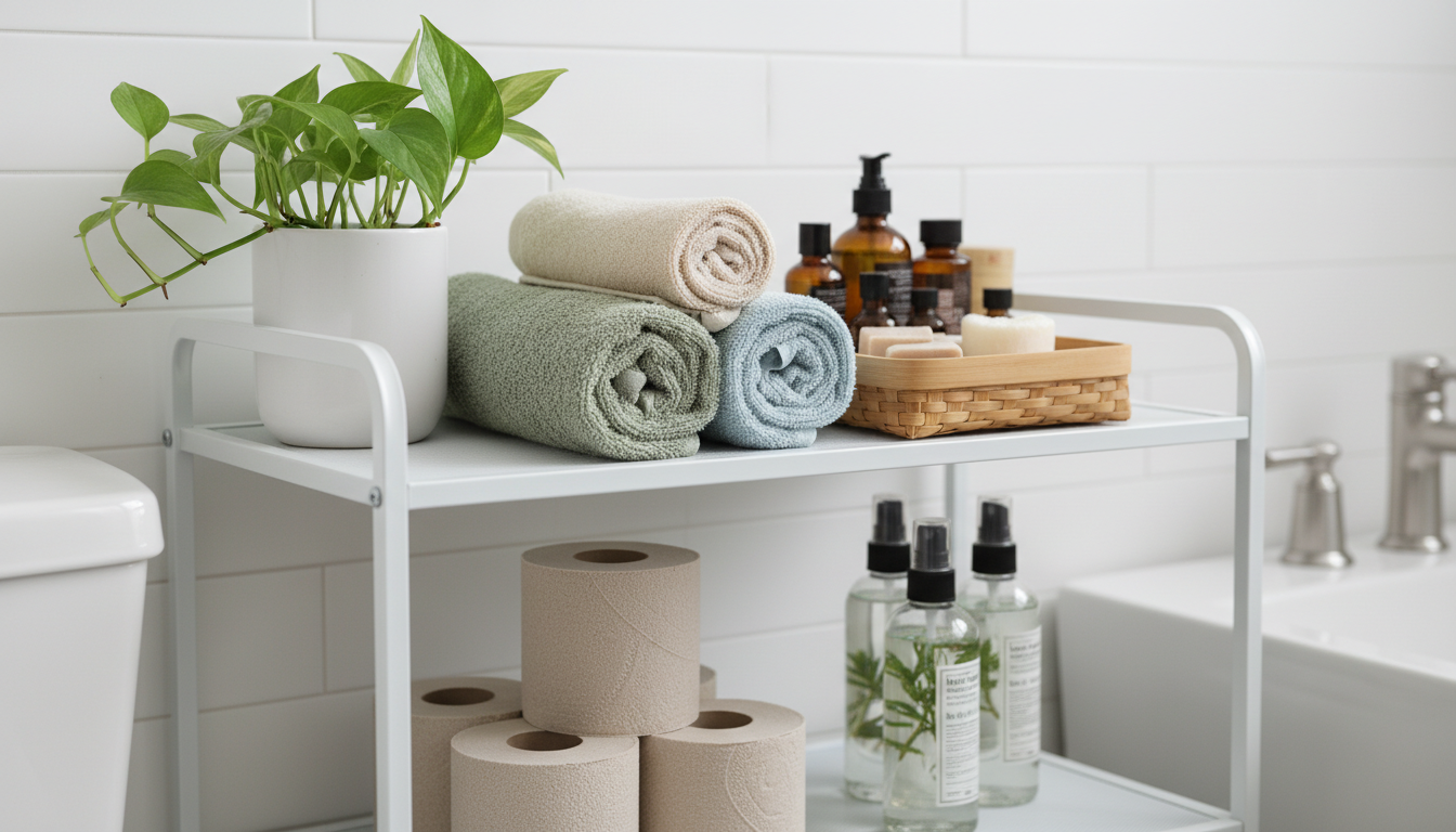 Image showcasing The ultimate storage solution for your tiny bathroom