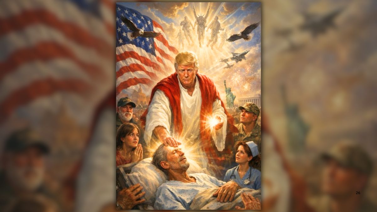 Did Trump post, delete AI image depicting himself in likeness of Jesus?