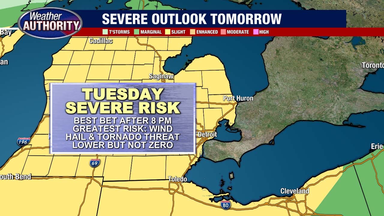 Severe thunderstorms possible across metro Detroit, most of Lower ...