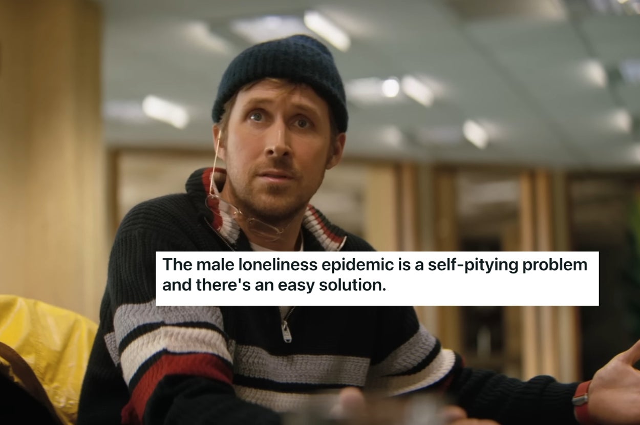 This man in his 30s is sharing his thoughts on the male loneliness ...
