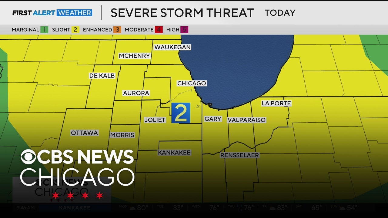Severe storms possible in Chicago area Monday amid unseasonably warm ...
