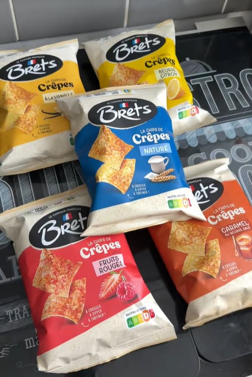 Vanille, caramel, fruits rouges... Brets lance des chips sucrées façon ...