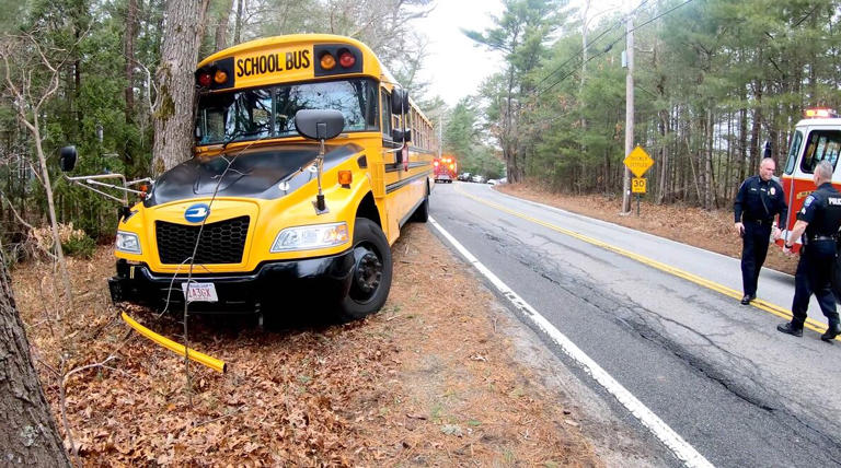 Mashpee school bus crashes into a tree after driver suffers medical ...