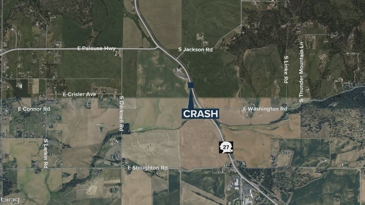 One person killed, four others injured in three-car crash in Spokane County