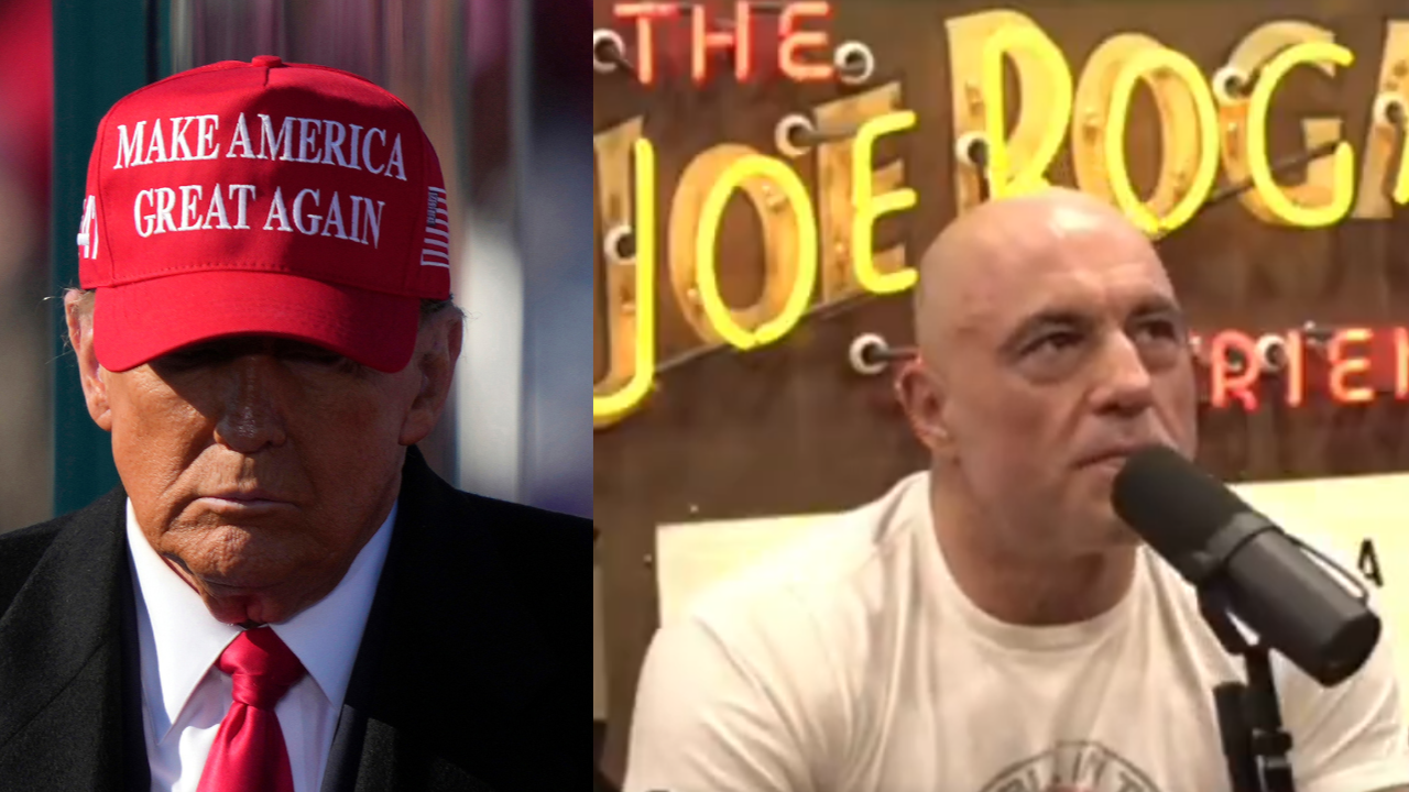 Donald Trump and Joe Rogan share tense exchange at UFC 327 after ...
