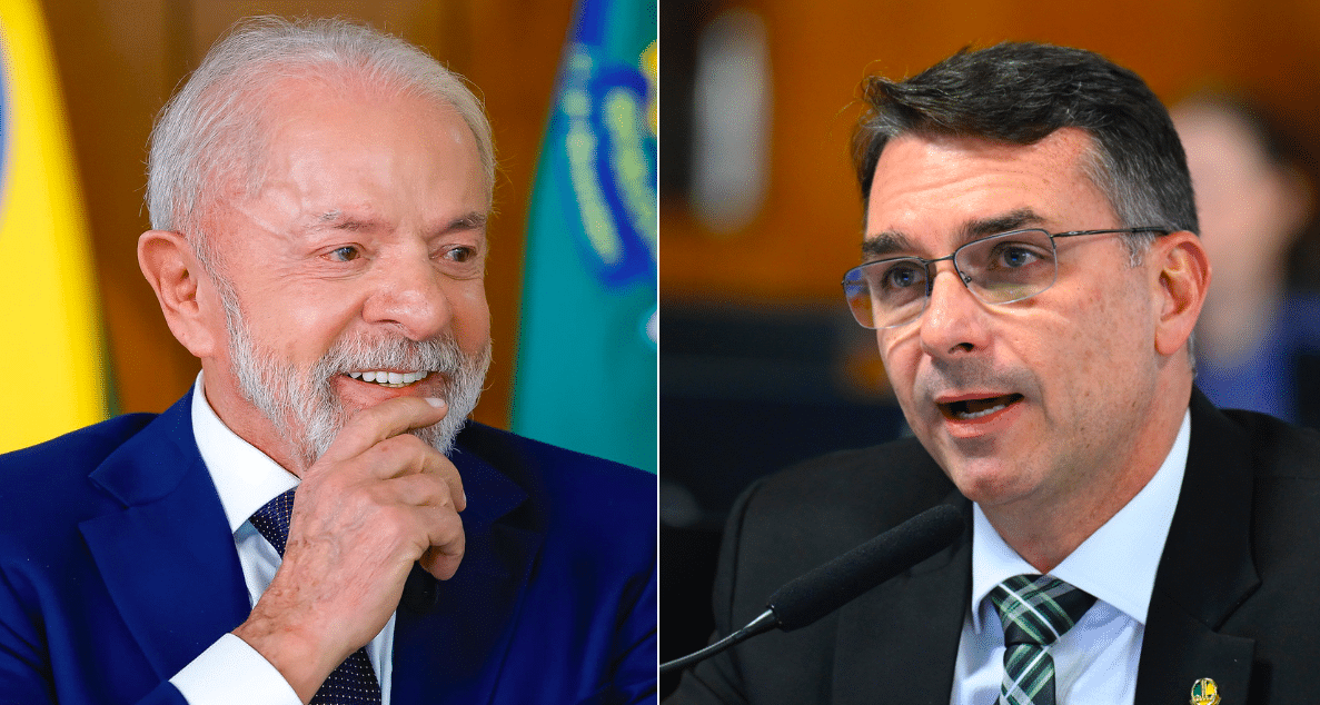 Logo após Datafolha, nova pesquisa mostra como está a disputa entre Lula e Flávio Bolsonaro para a presidência