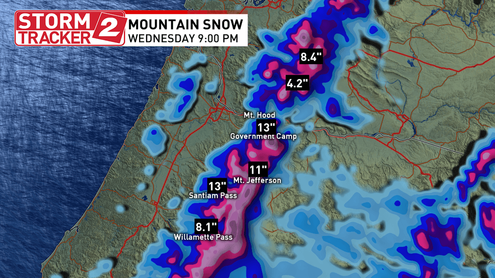 Oregon Cascades could get a foot of snow this week as a spring storm ...