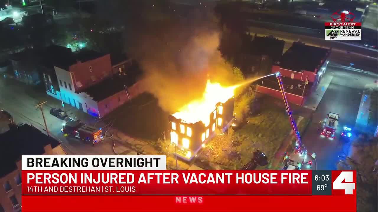 1 injured in early morning house fire in north St. Louis