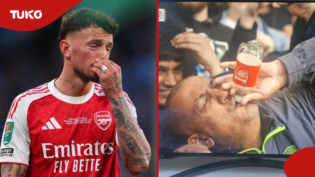 Manchester City fan who mocked Arsenal with bottle during Chelsea win ...