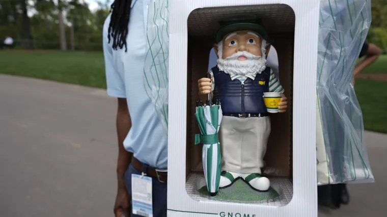 Masters gnome goes for jaw-dropping amount in record sale of Augusta memorabilia