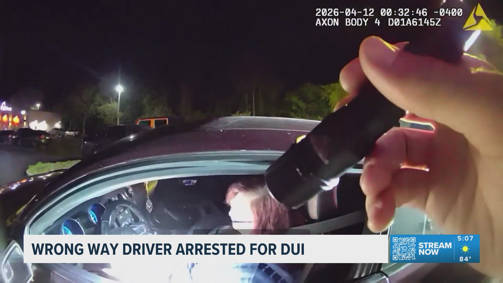 Body camera footage released by HCSO shows DUI arrest of wrong way driver