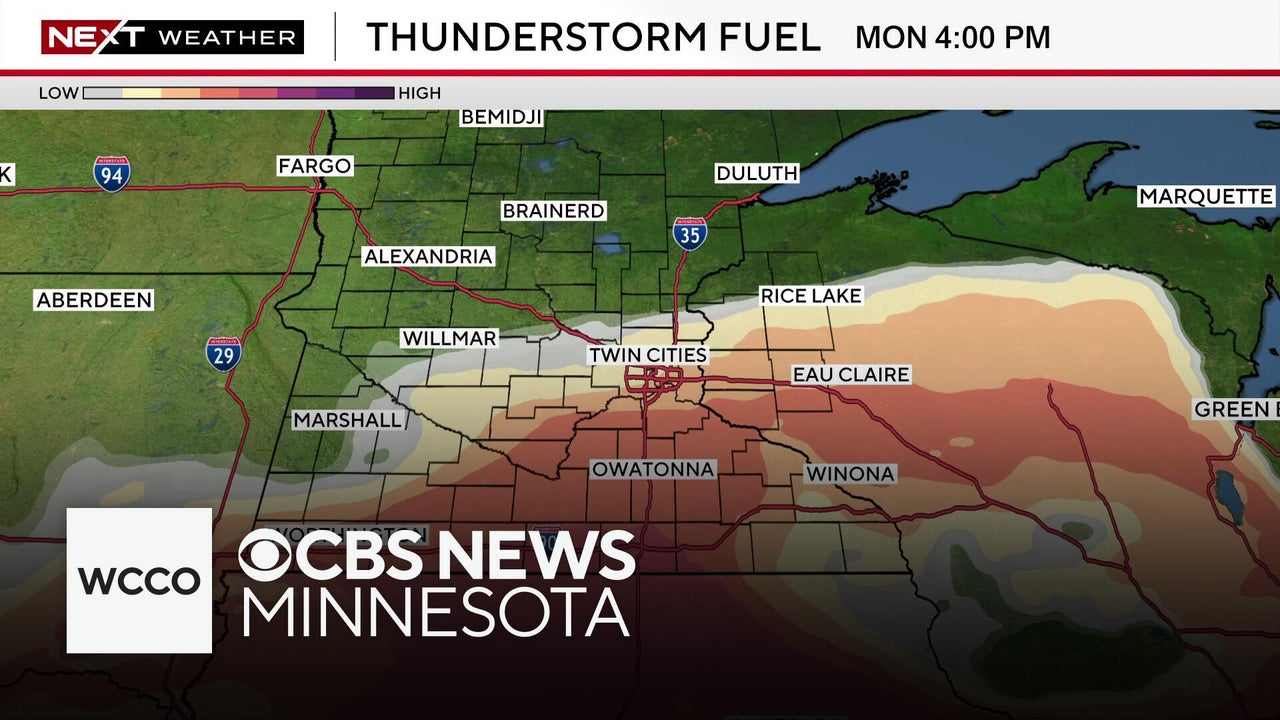Here's when severe storms could sweep into the Twin Cities Monday ...