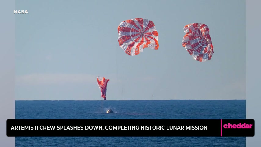 Artemis II crew splashes down, completing historic lunar mission