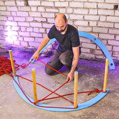 Comfort rope chair 🧵 DIY plywood build