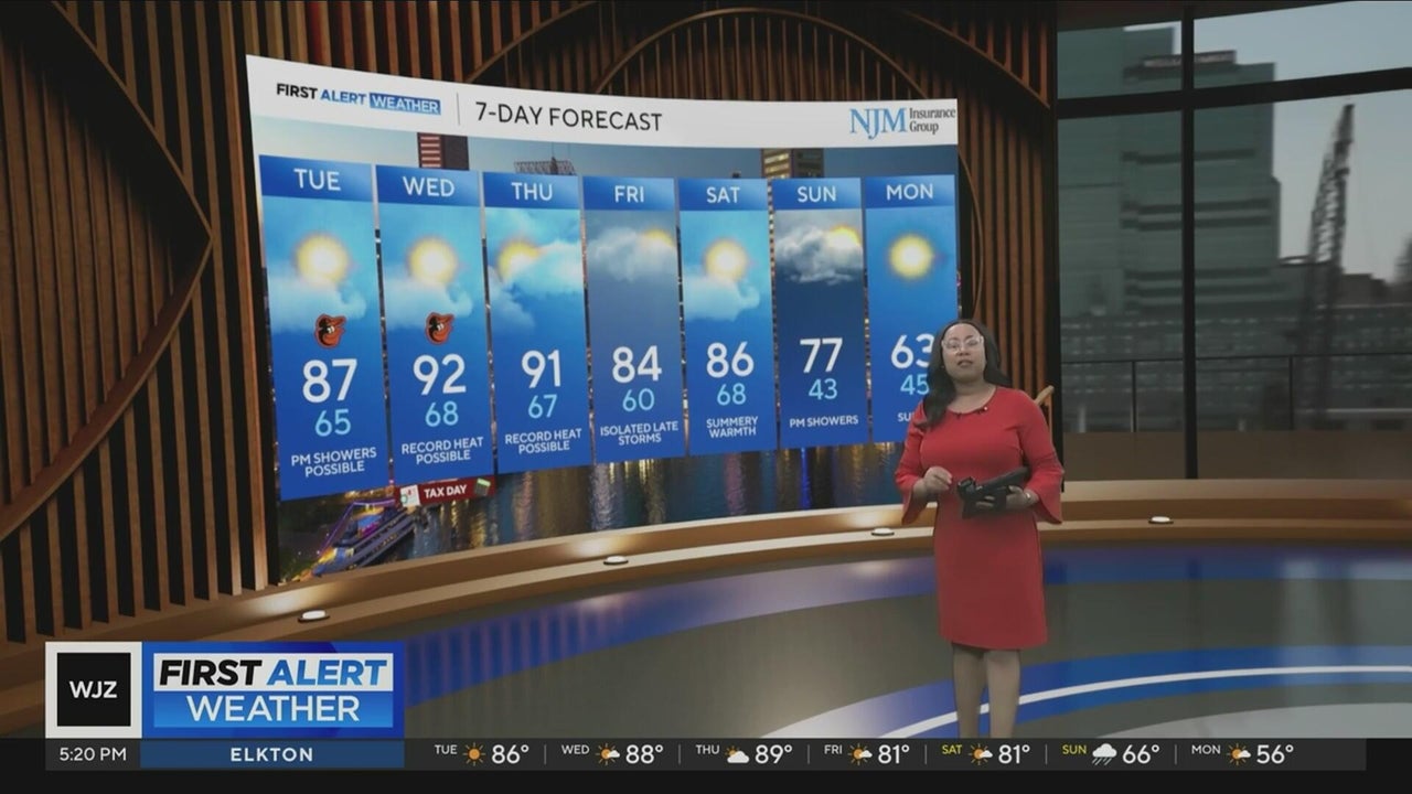 Approaching record-high temperatures in Maryland this week