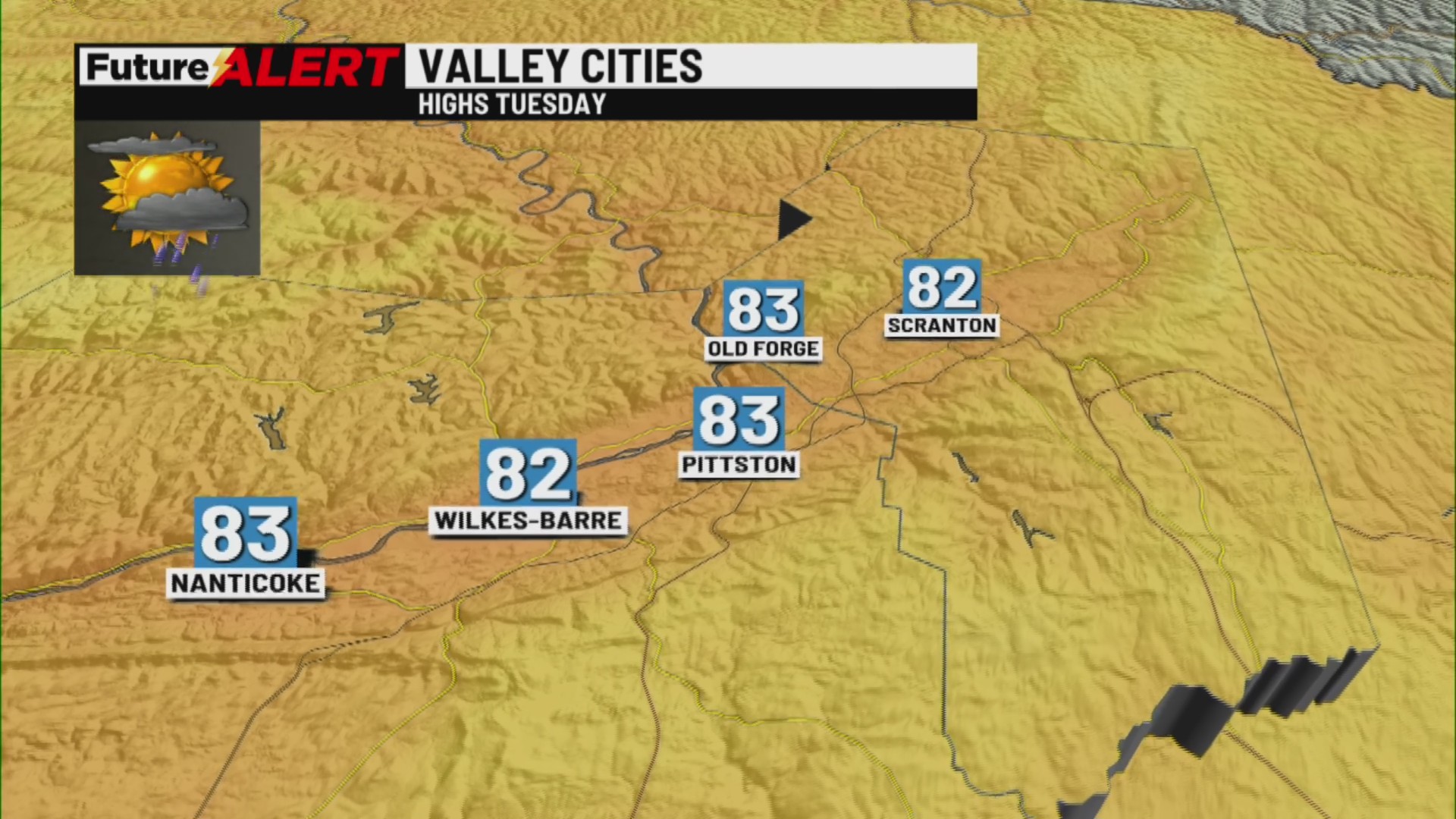 Wyoming Valley weather forecast - 04/13/26 - evening | 28/22 News