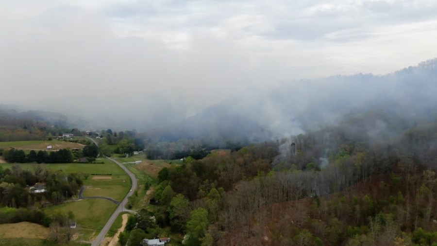 Scott County wildfire still burning, 50% contained
