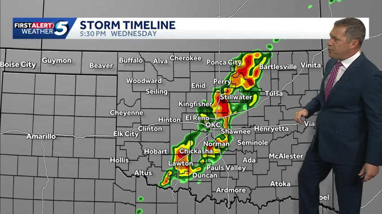 Timeline: Tornado threat increases across Oklahoma amid severe weather ...