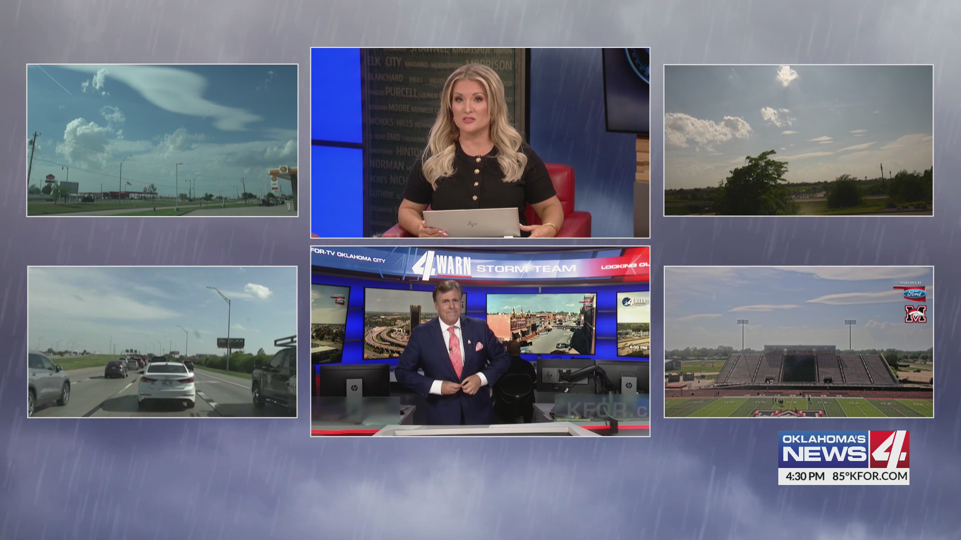 Mike Morgan at 4:30PM Monday tracking possible Severe weather , also an ...