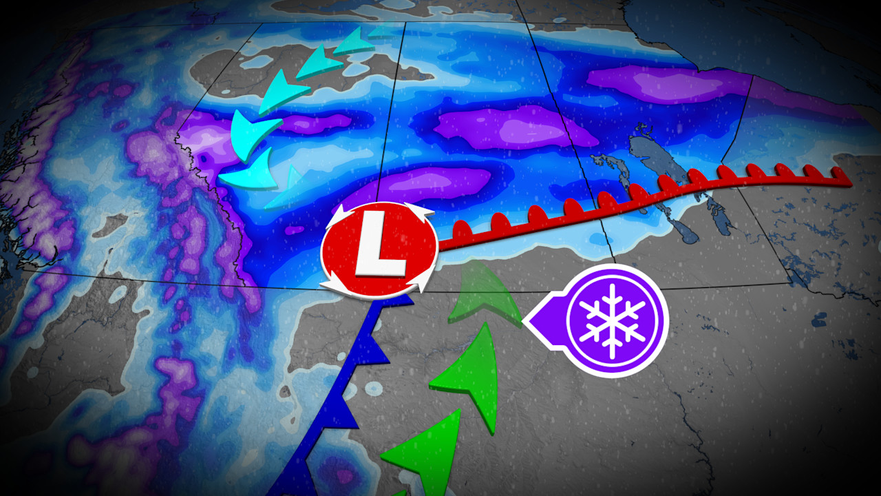 5-15 cm: Spring snow hits southern Alberta this week