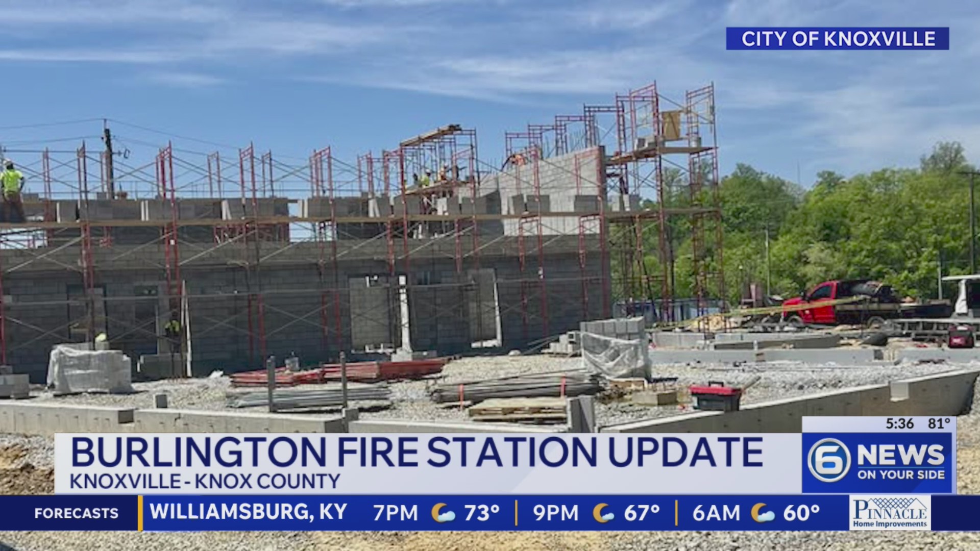 Update on Burlington fire station construction