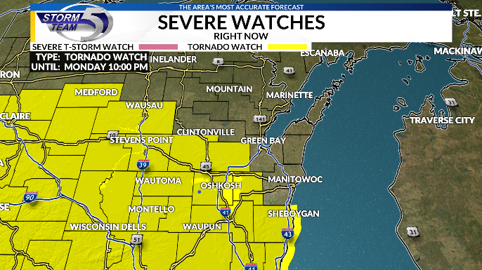 Strong to severe storms expected Monday evening