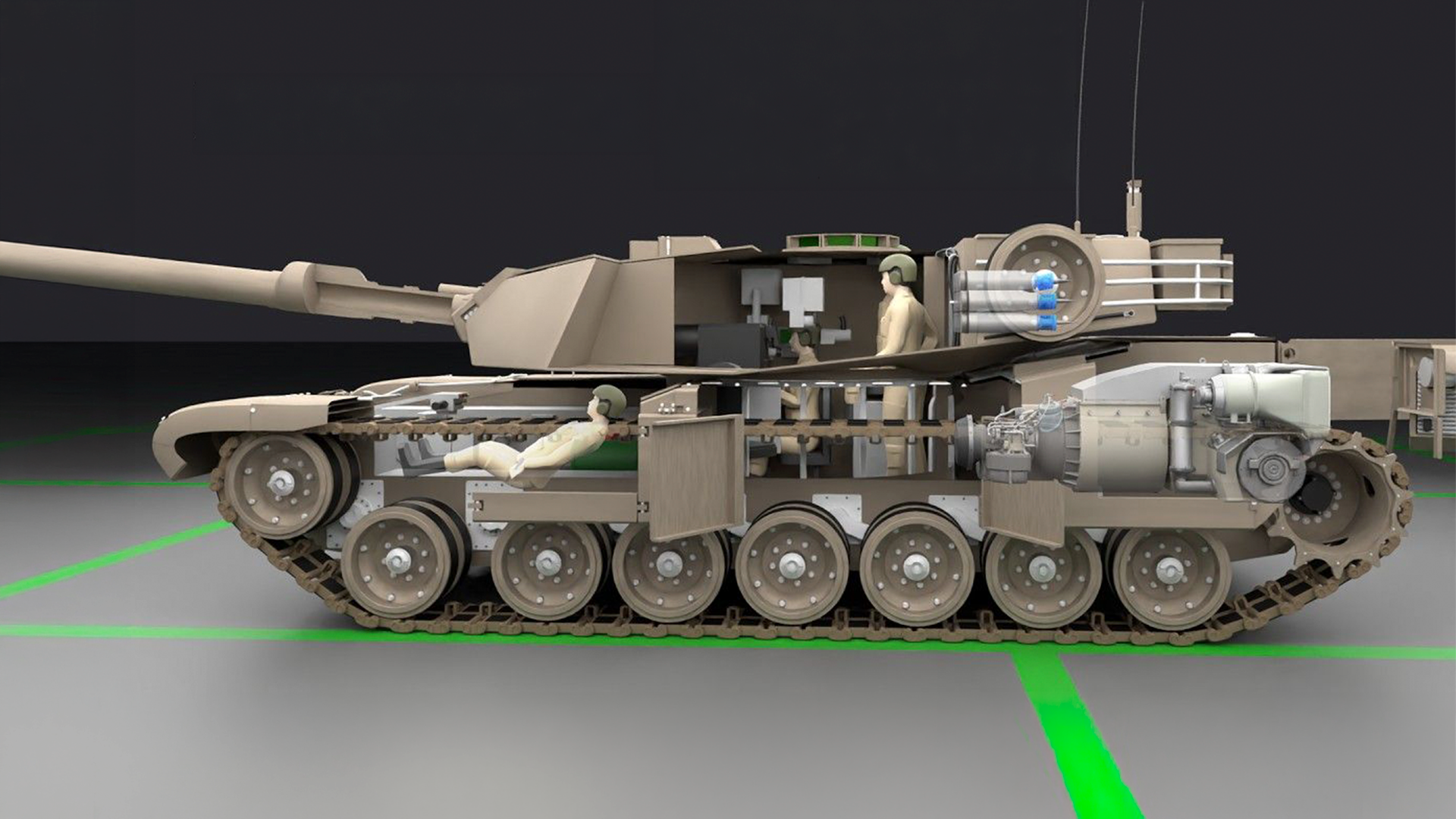 How does a tank hit a target 2 miles away?