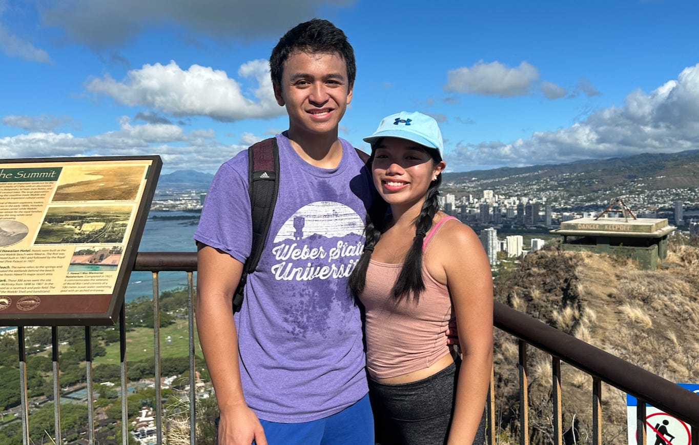 My boyfriend and I founded a company while traveling the world. A year ...