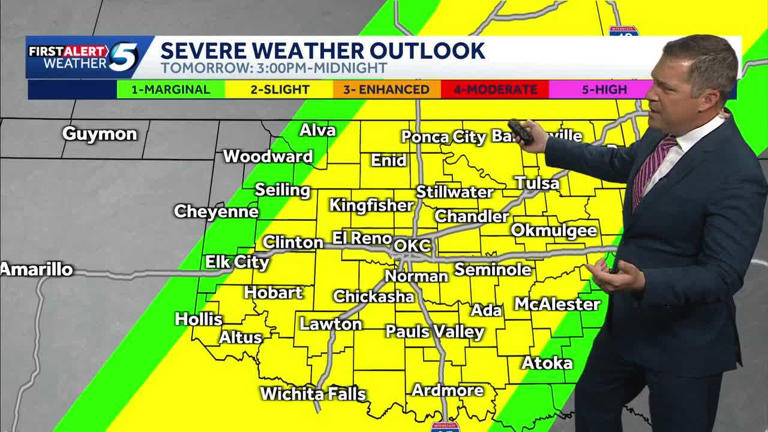 Timeline: Tornado threat increases across Oklahoma amid severe weather ...