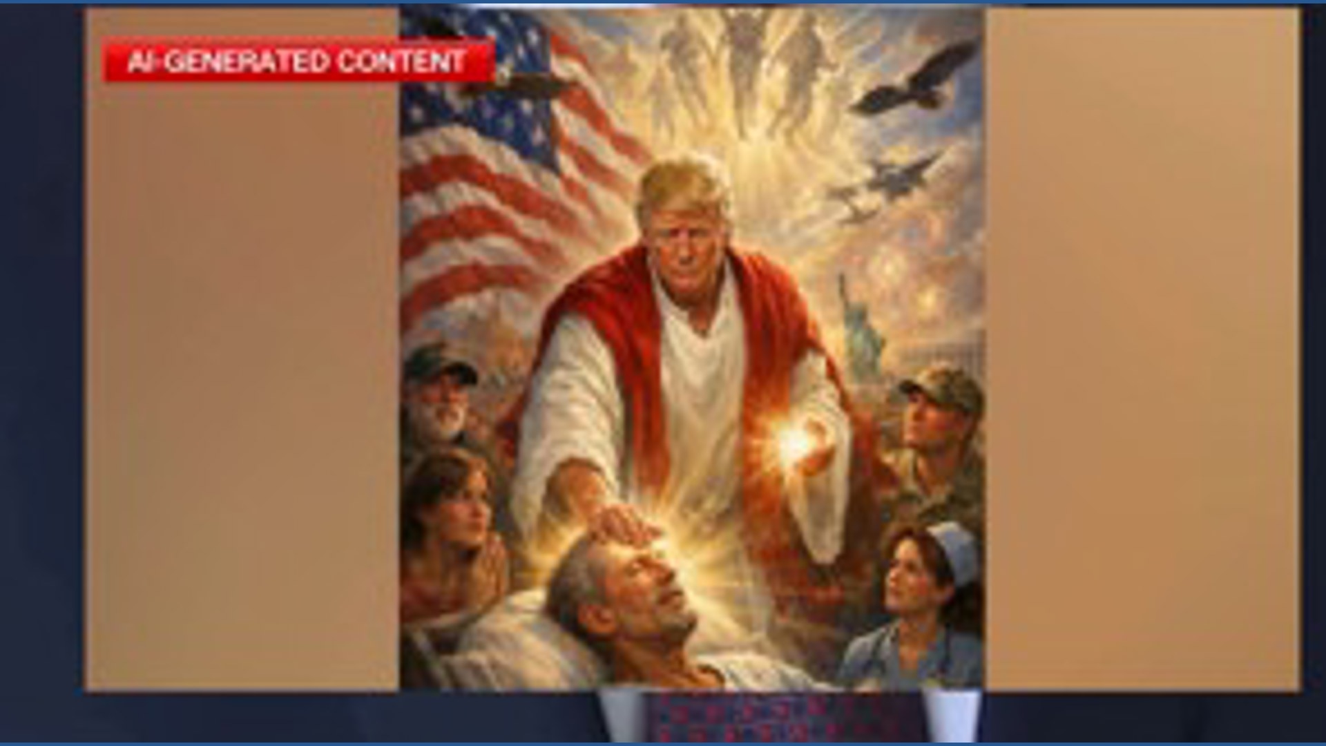 President Trump says he posted picture of him as a doctor, not Jesus