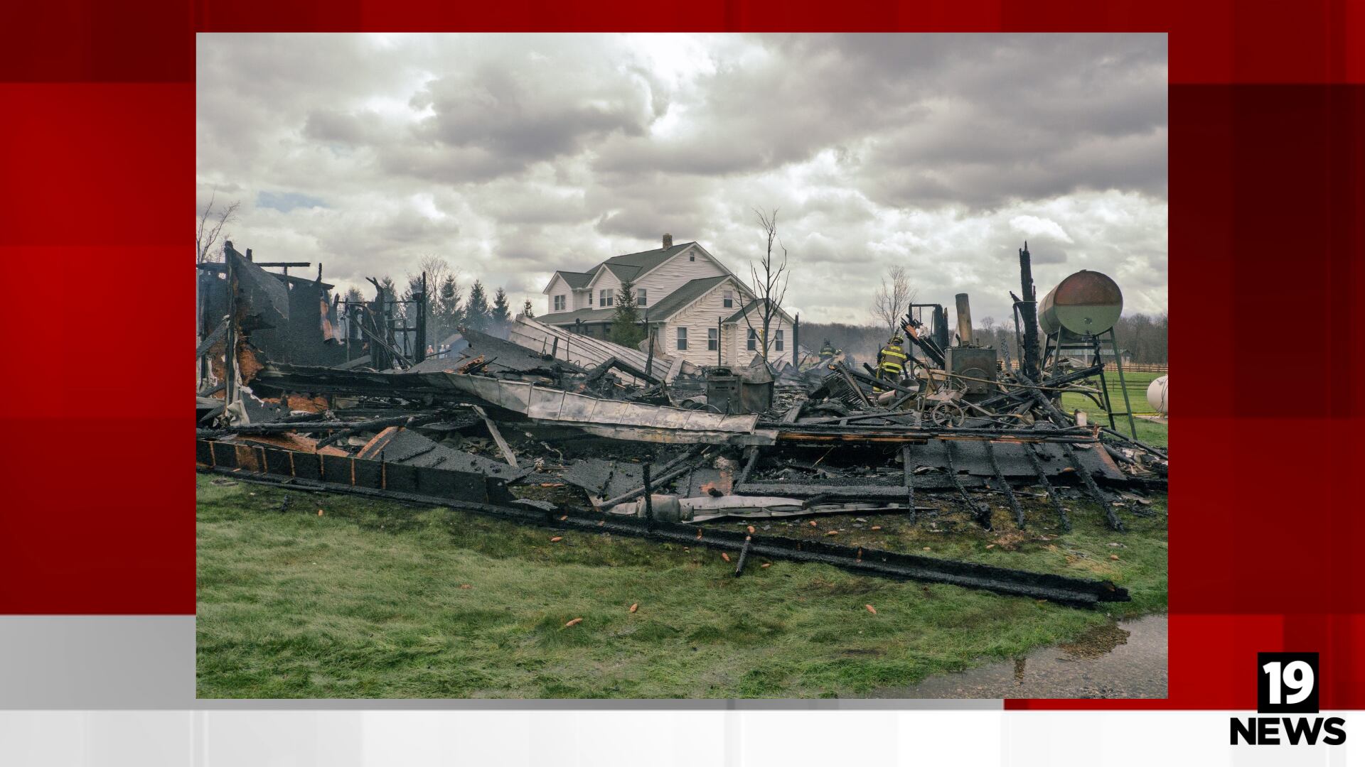 Explosion, fire destroy barn in Geauga County