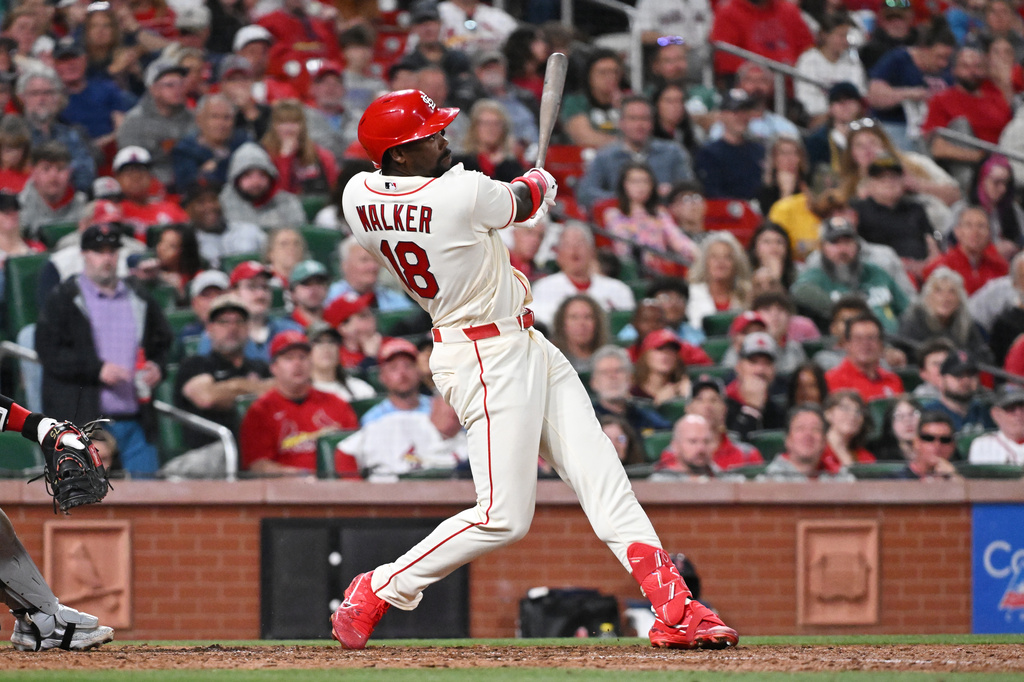 Walker hits MLB-leading 8th HR and joins Cardinals greats Musial ...