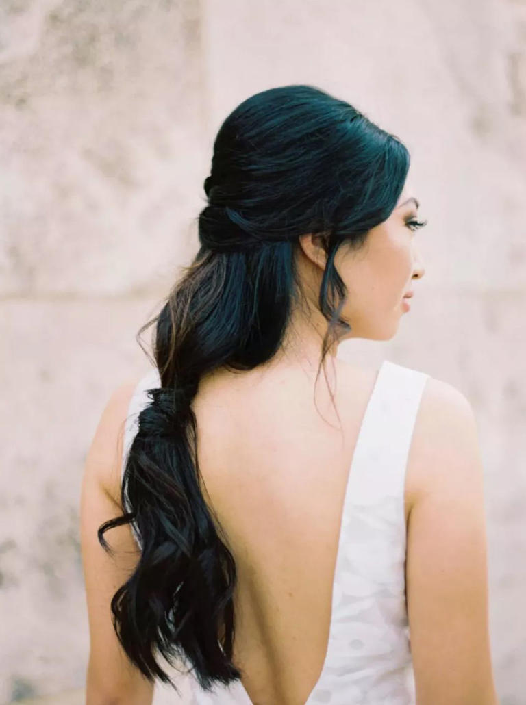 42 gorgeous half-up half-down wedding hairstyles