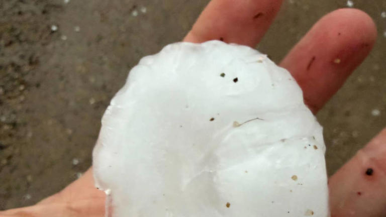 Large tornado, tennis ball-sized hail pummel southern Minnesota