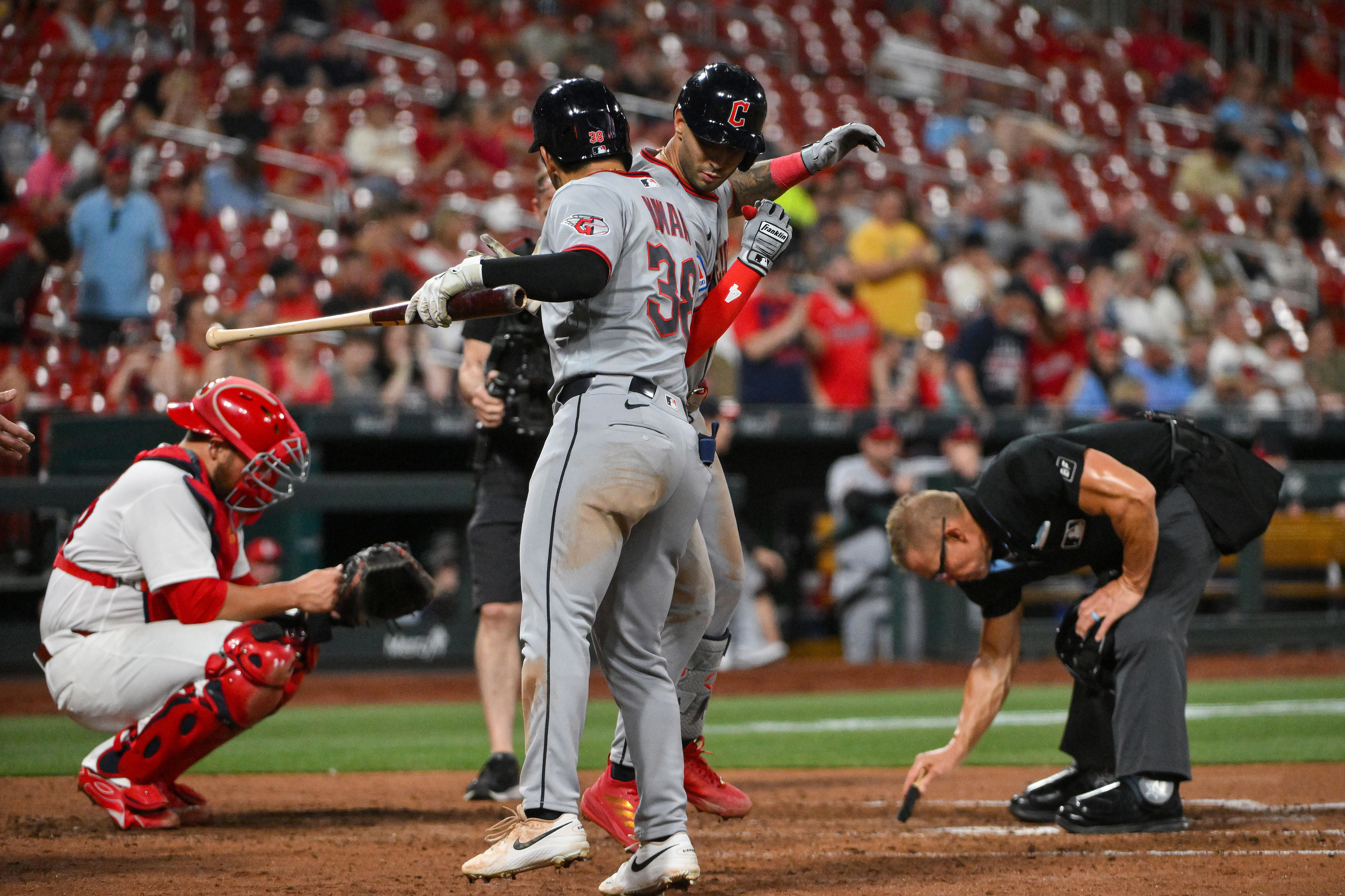 Angel Martinez, Brayan Rocchio lead Guardians in win at Cardinals