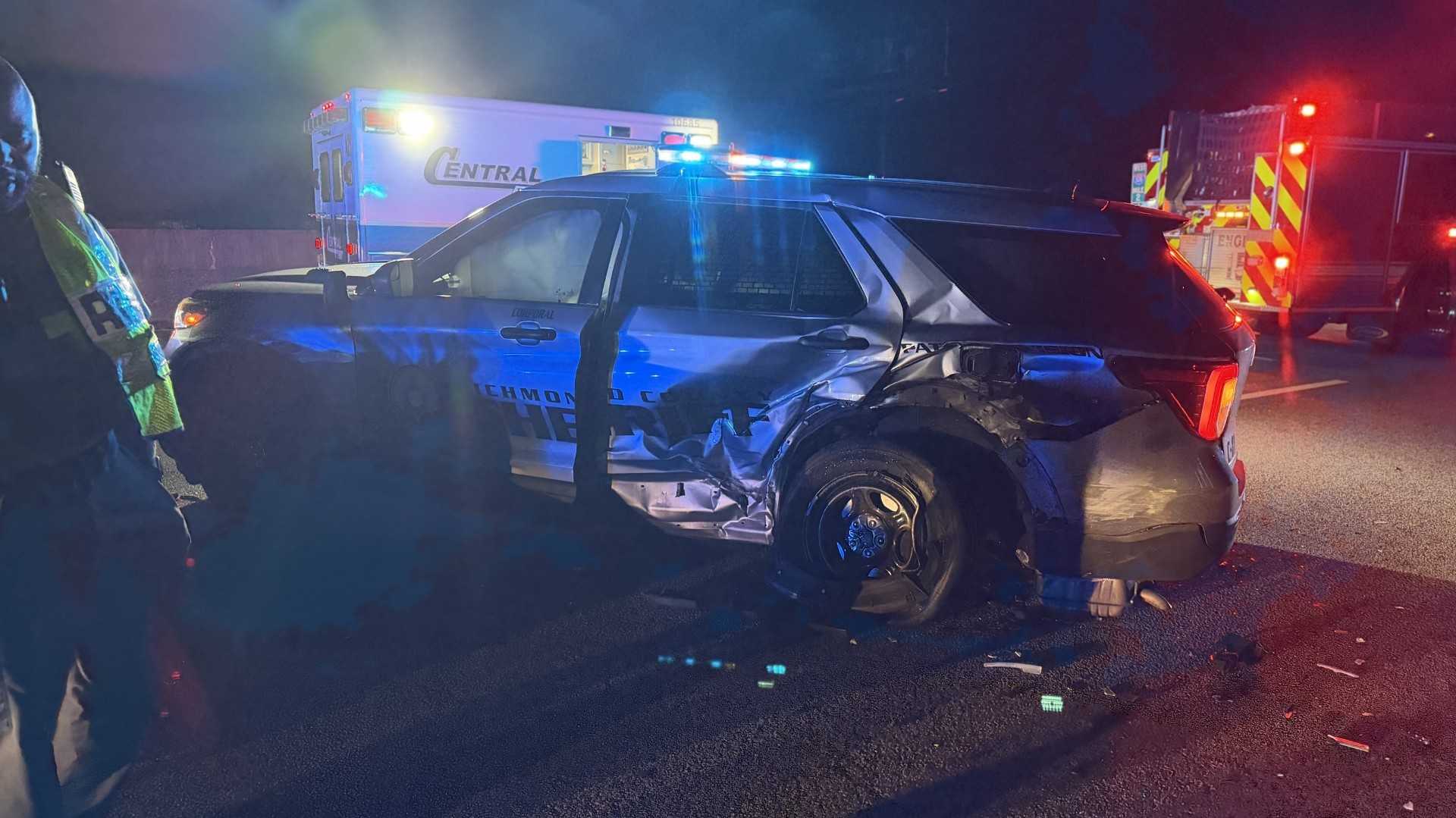 Driver charged with DUI after hitting patrol car, deputies say