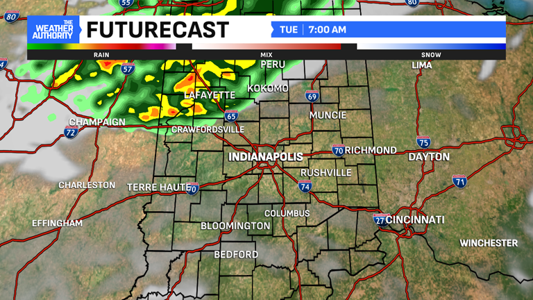 A warm week ahead with daily chances for rain in central Indiana