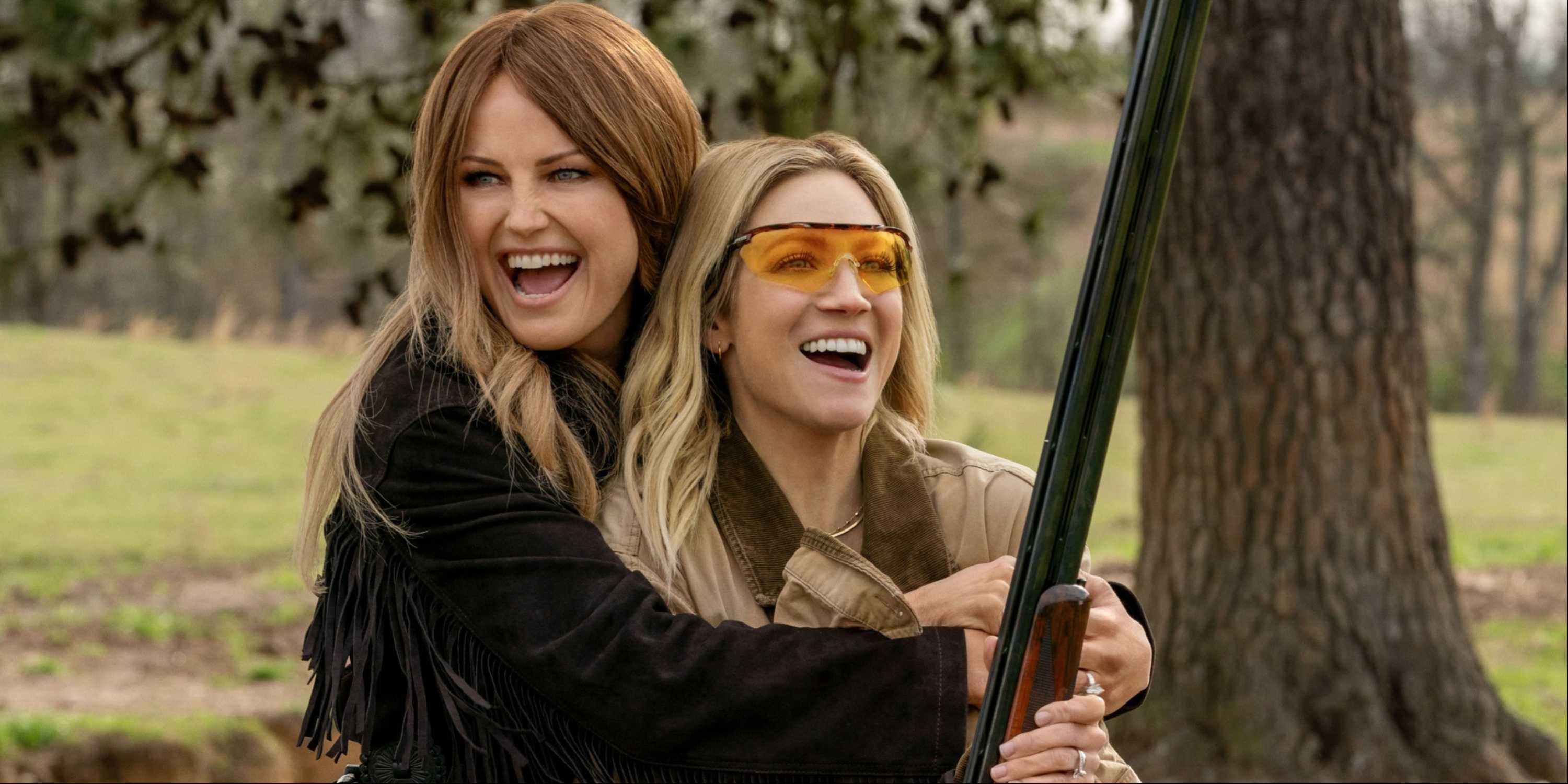 Malin Akerman as Margo and Brittany Snow as Sophie in The Hunting Wives